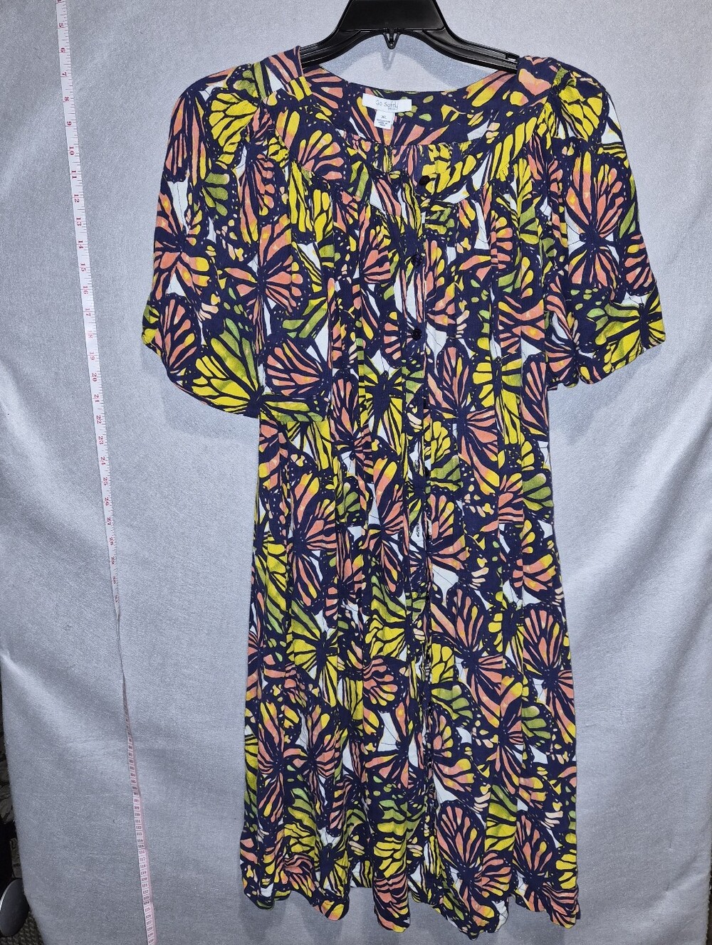 Go Softly Patio Women’s XL Butterfly Print Midi Dress